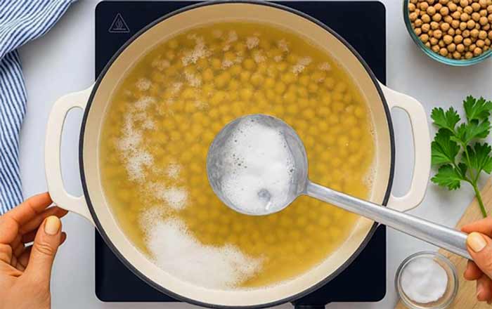 پخت نخود خشک در قابلمه معمولی